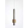 3_ET2 Lighting Reveal 3" Satin Nickel Satin Brass LED Mini Pendant Light more views