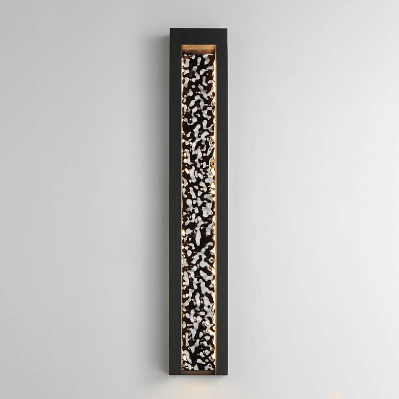 Image 1 ET2 Liquid 30" High Black LED Outdoor Wall Light