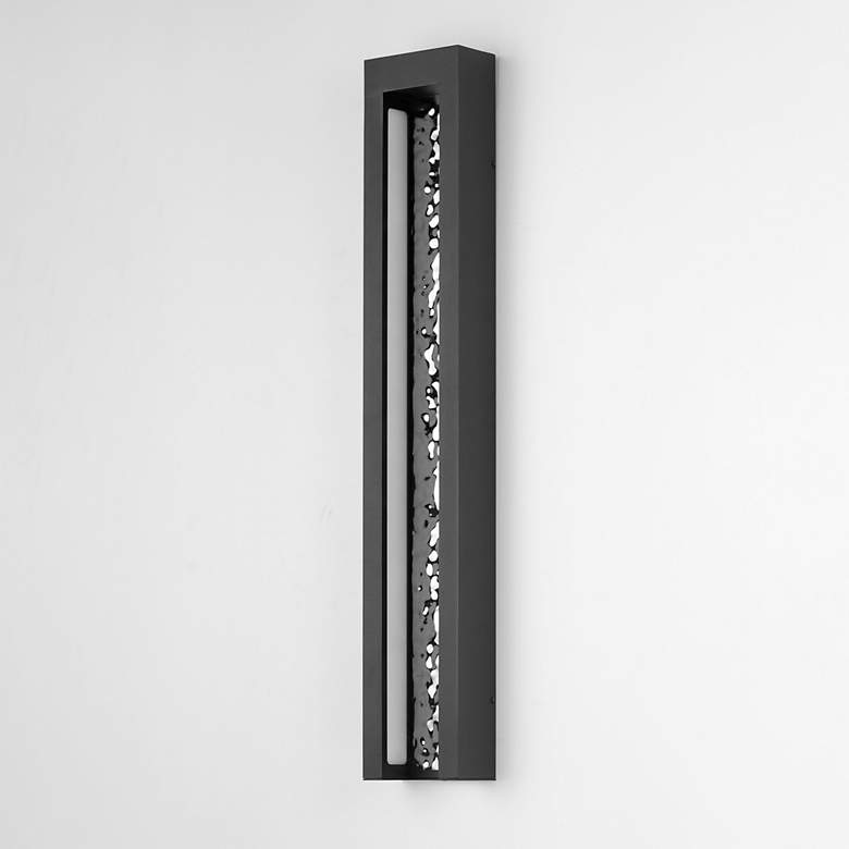Image 5 ET2 Liquid 30" High Black LED Outdoor Wall Light more views