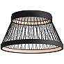 1_ET2 Loom 23" Black LED Flush Mount