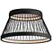 ET2 Loom 23" Black LED Flush Mount
