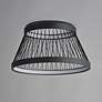 2_ET2 Loom 23" Black LED Flush Mount more views