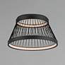 3_ET2 Loom 23" Black LED Flush Mount more views