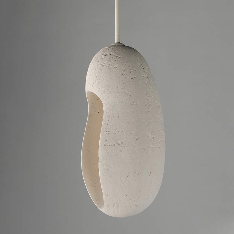 Image 3 ET2 Luna 8 1/4" Wide Chaulk White Elongated LED Pendant more views