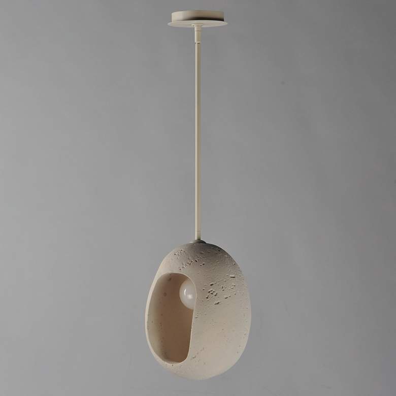 Image 2 ET2 Luna 9 1/2" Wide Chaulk White Small LED Pendant more views