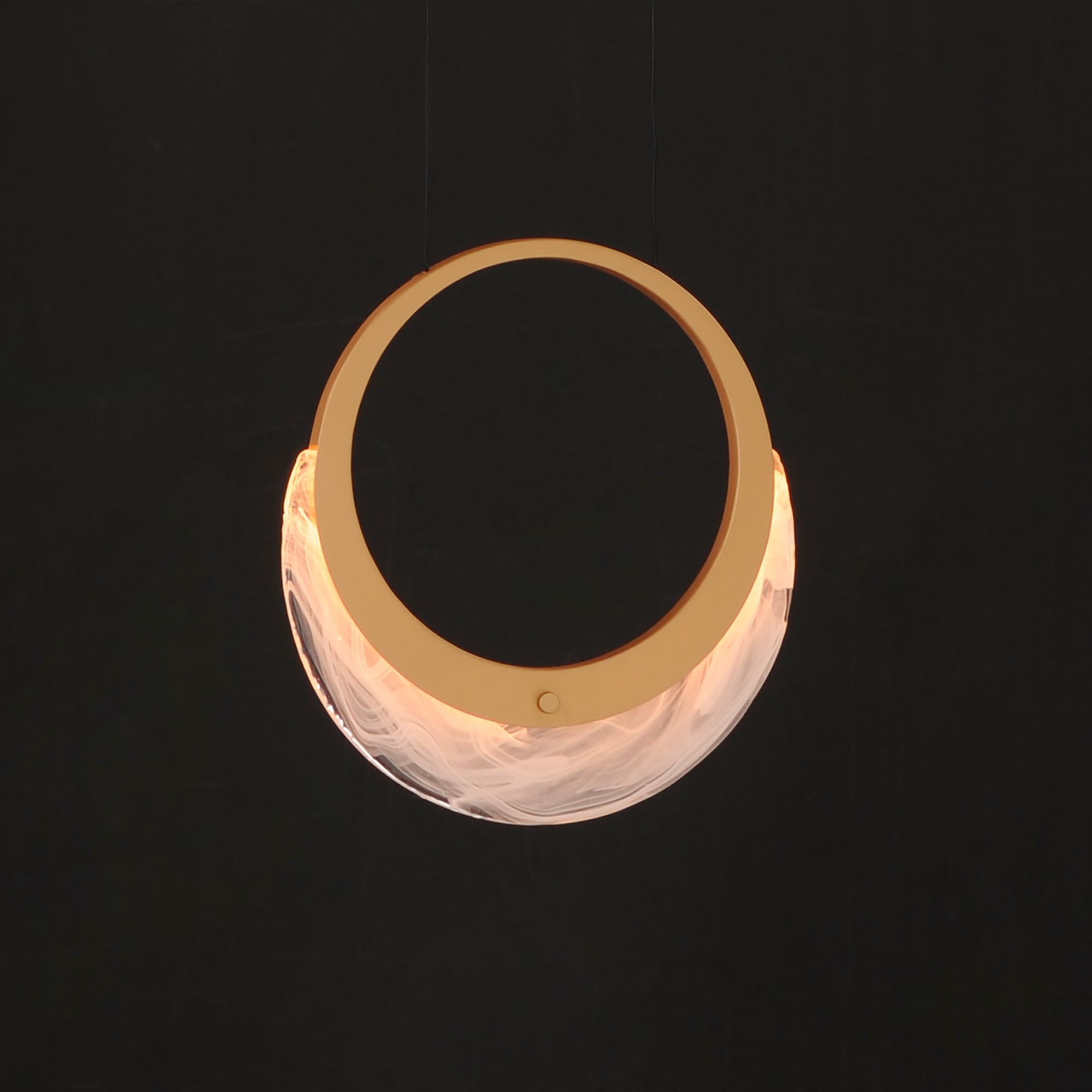 Image 2 ET2 Lyra 9 1/2" High Gold 1-Light LED Pendant more views