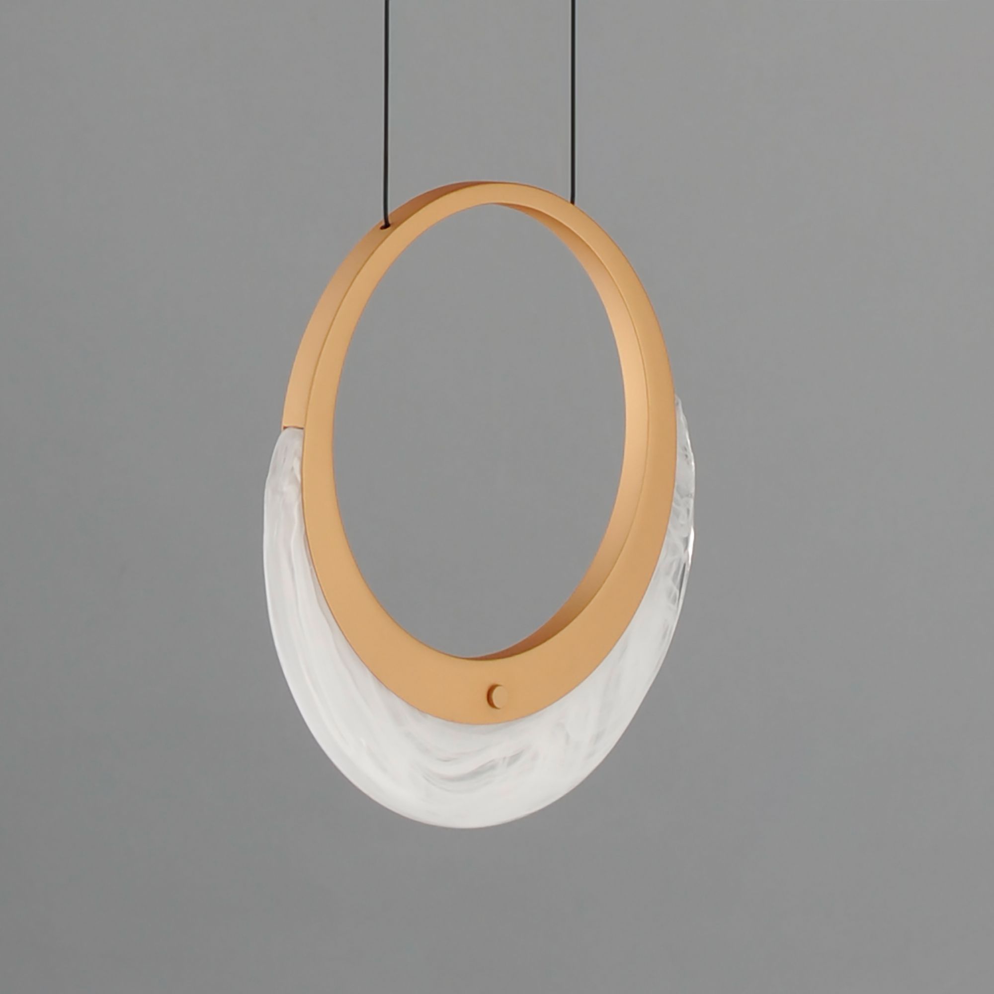 Image 3 ET2 Lyra 9 1/2" High Gold 1-Light LED Pendant more views