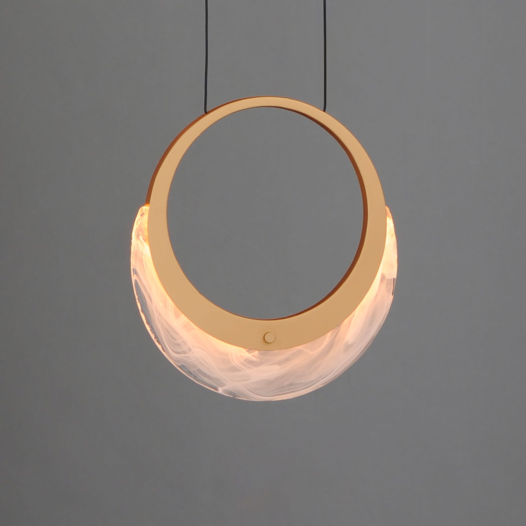 Image 4 ET2 Lyra 9 1/2" High Gold 1-Light LED Pendant more views