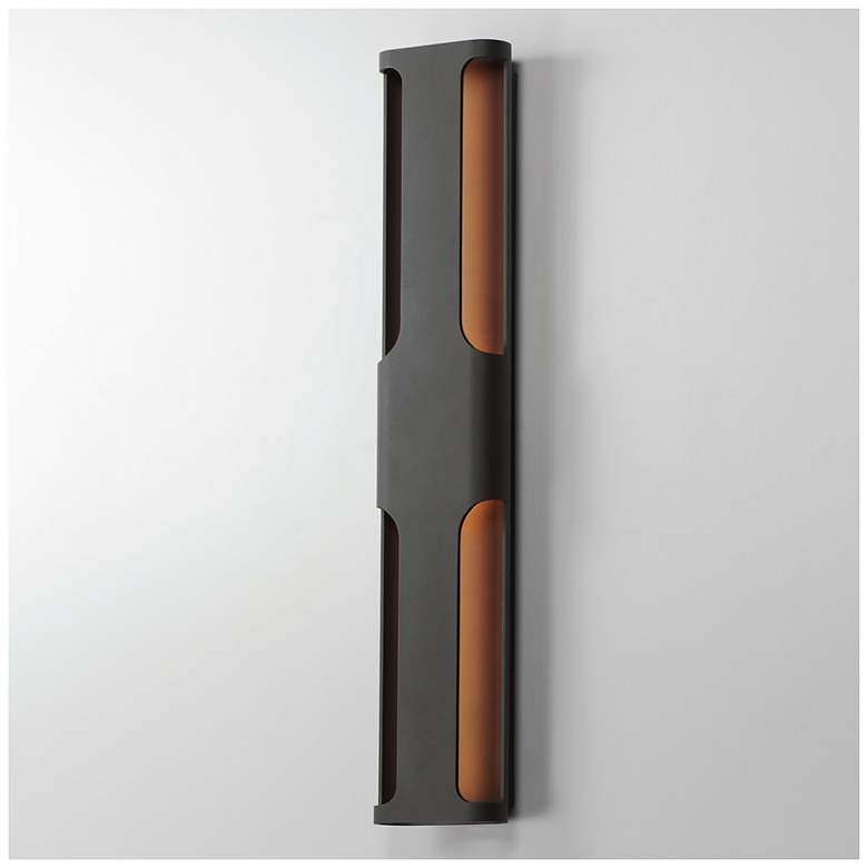 Image 5 ET2 Maglev 33" Architectural Bronze LED Outdoor Wall Sconce more views