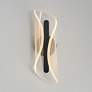 3_ET2 Manta 16 1/2" High Black ADA LED Wall Sconce more views
