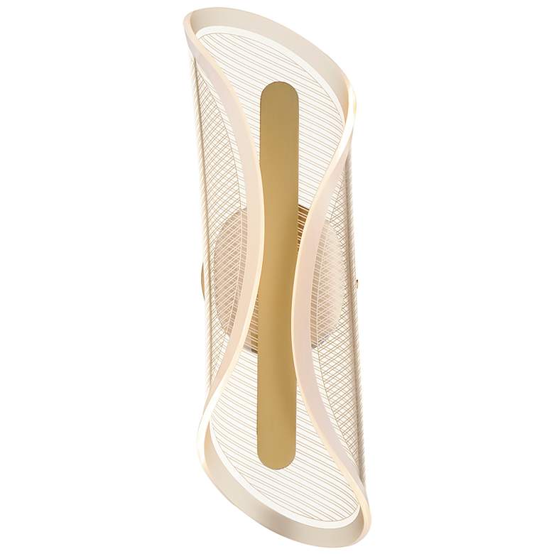 Image 1 ET2 Manta 16 1/2" High Gold LED Wall Sconce