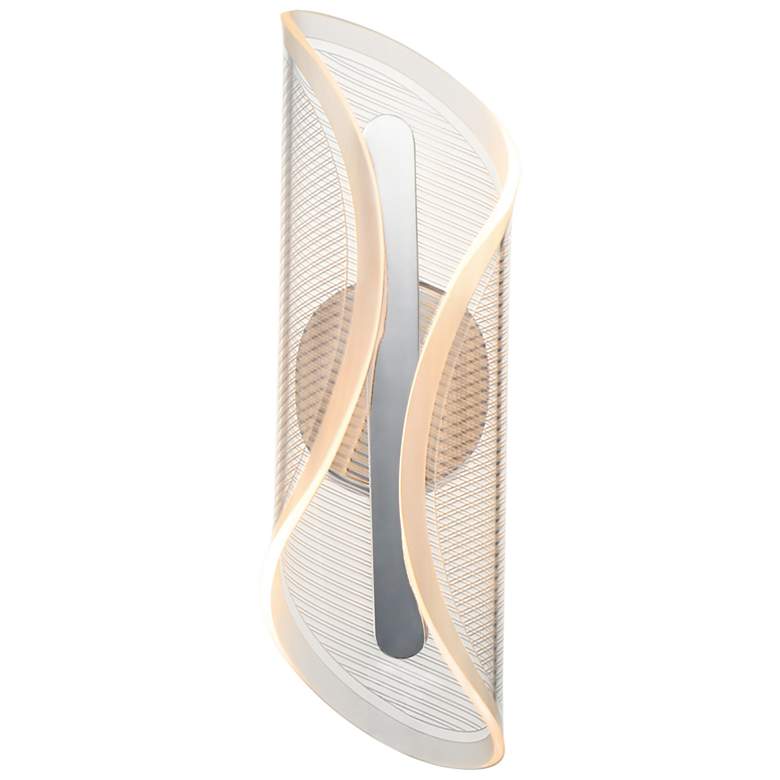 Image 1 ET2 Manta 17" High Polished Chrome LED Wall Sconce