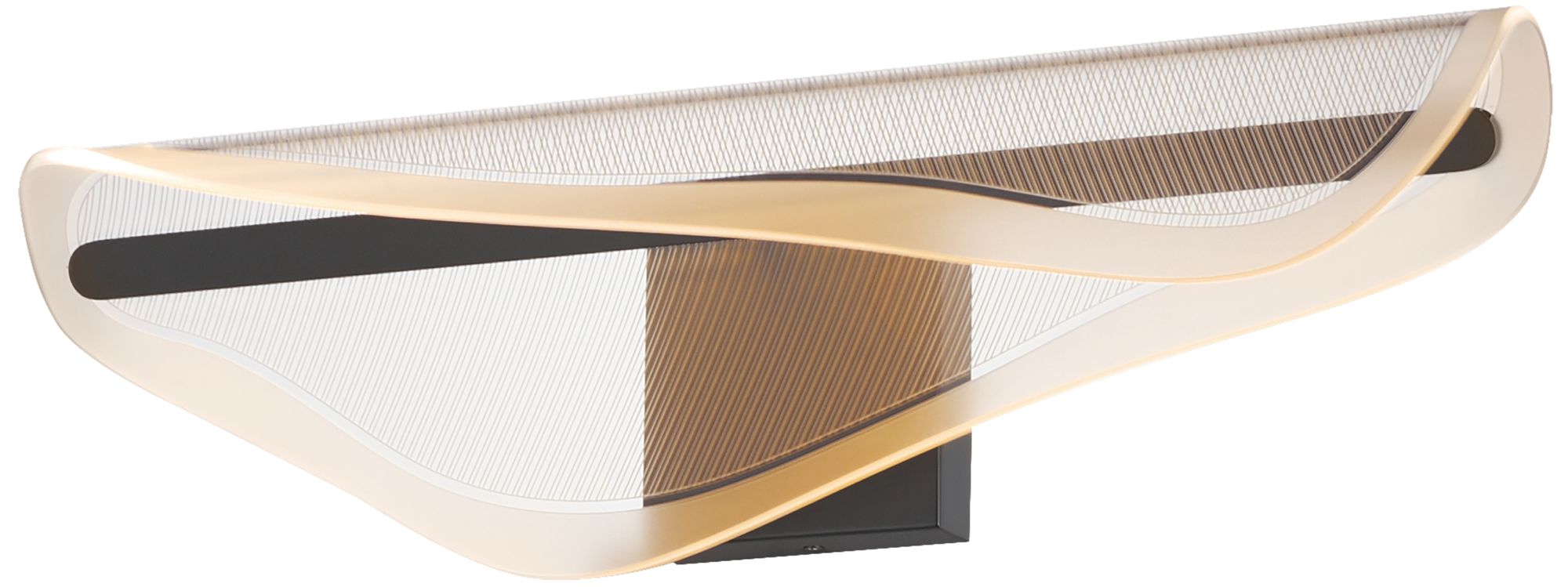 ET2 Manta 24" Wide Black LED Bath Vanity