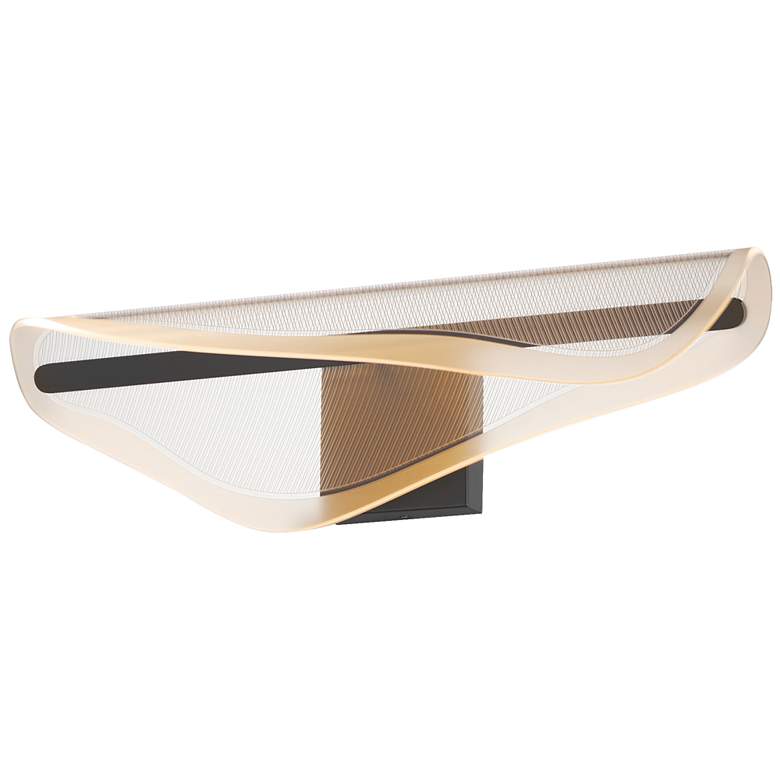 Image 1 ET2 Manta 24" Wide Black LED Bath Vanity