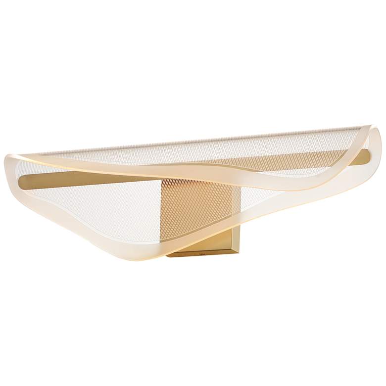 Image 1 ET2 Manta 24" Wide Gold LED Bath Vanity