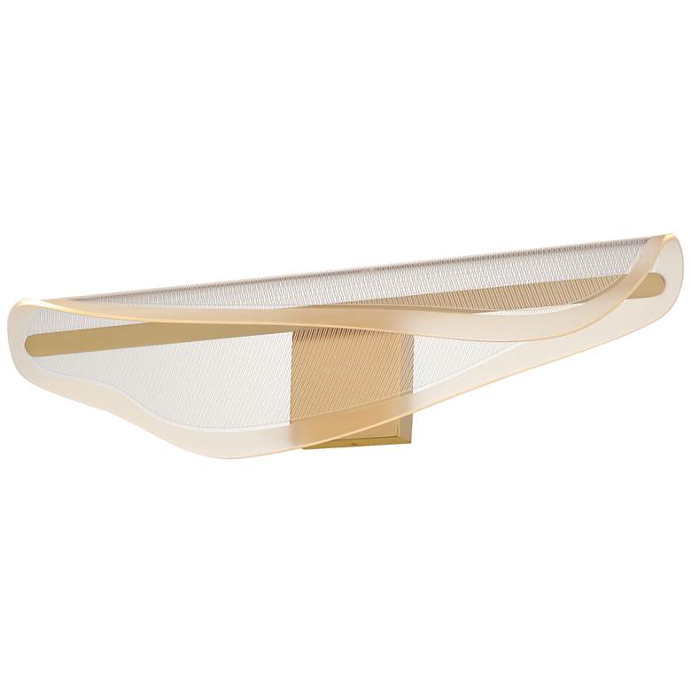 Image 1 ET2 Manta 30" Wide Gold LED Bath Vanity