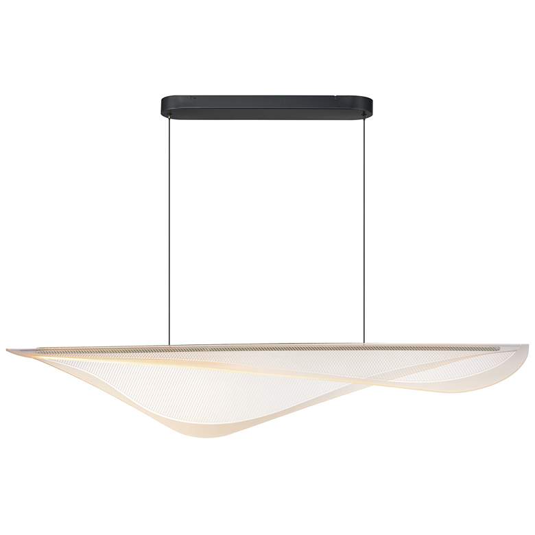 Image 1 ET2 Manta 47" Wide Black LED Linear Pendant