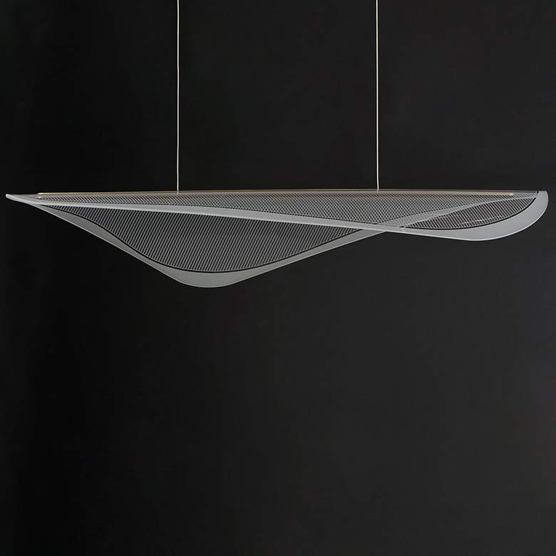 Image 4 ET2 Manta 47" Wide Gold LED Linear Pendant more views
