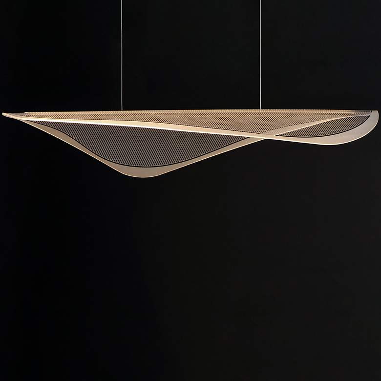 Image 5 ET2 Manta 47" Wide Gold LED Linear Pendant more views