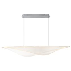 ET2 Manta 59" Wide Polished Chrome LED Linear Pendant