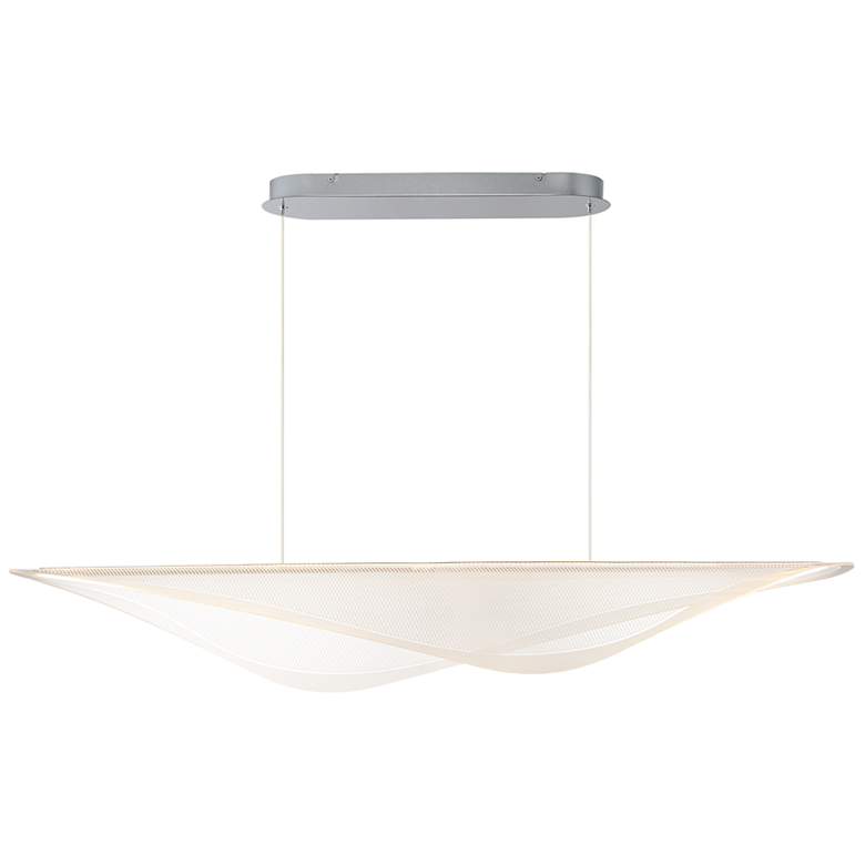 Image 1 ET2 Manta 59" Polished Chrome LED Linear Pendant