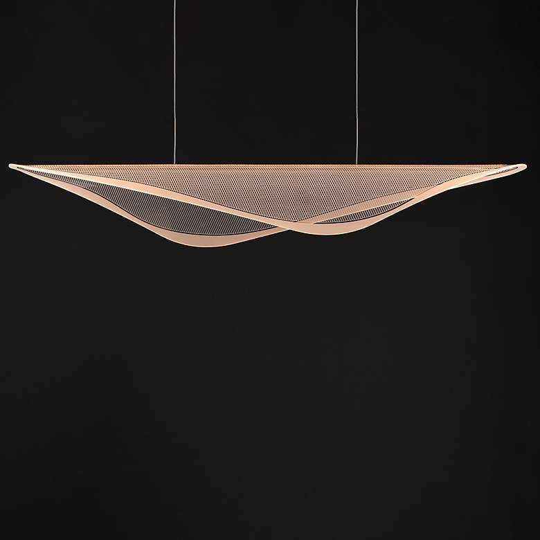 Image 2 ET2 Manta 59" Polished Chrome LED Linear Pendant more views