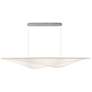 1_ET2 Manta 70 3/4" Wide Polished Chrome LED Linear Pendant