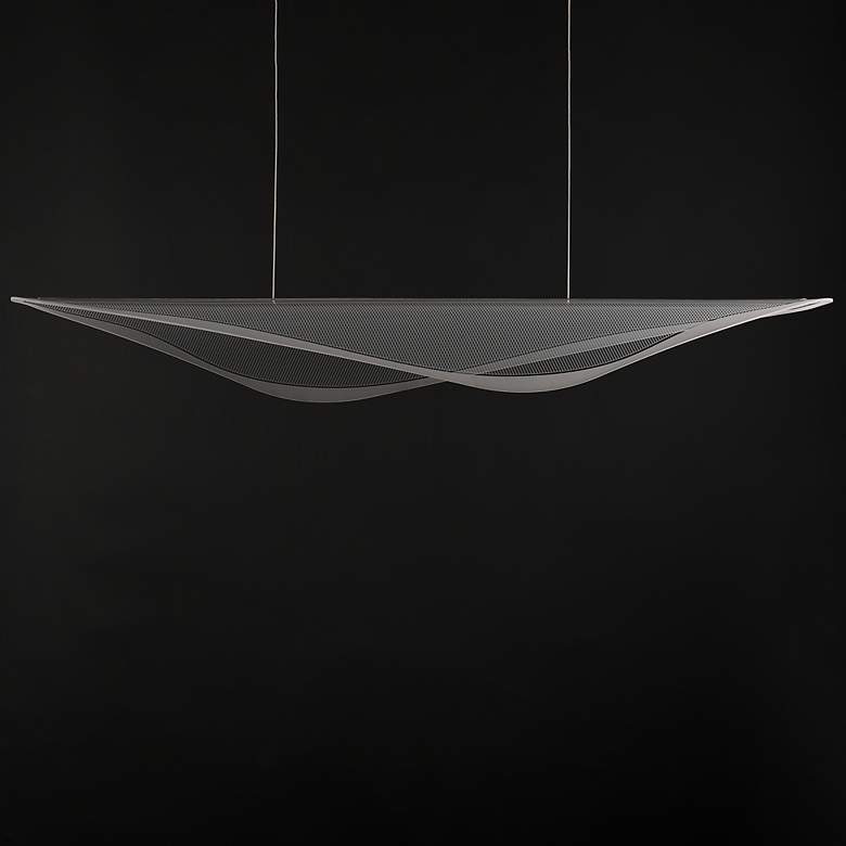 Image 2 ET2 Manta 70" Polished Chrome LED Linear Pendant more views