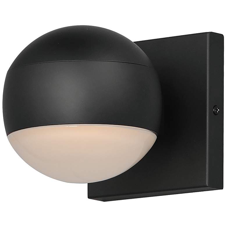 Image 2 ET2 Modular 5" High Black LED Outdoor Wall Light