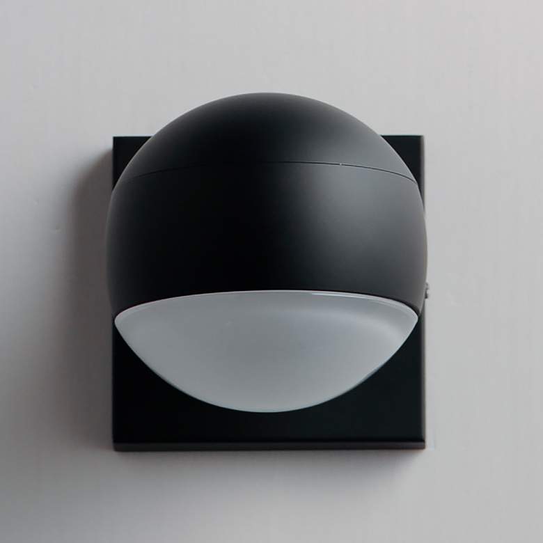 Image 1 ET2 Modular 5" High Black LED Outdoor Wall Light