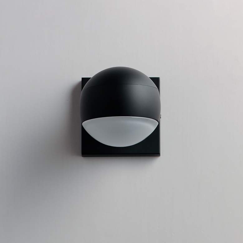 Image 3 ET2 Modular 5" High Black LED Outdoor Wall Light more views