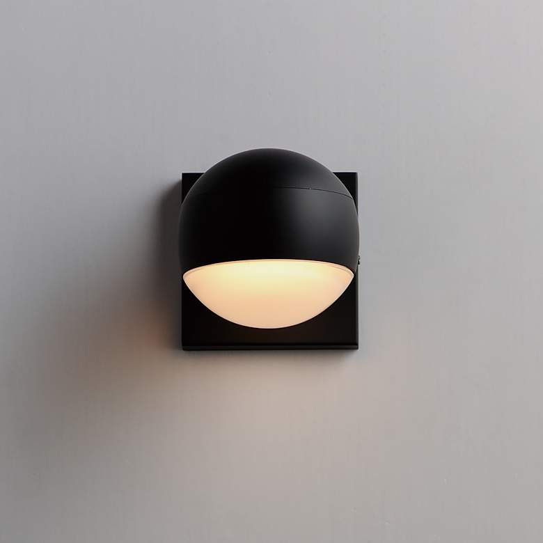 Image 4 ET2 Modular 5" High Black LED Outdoor Wall Light more views