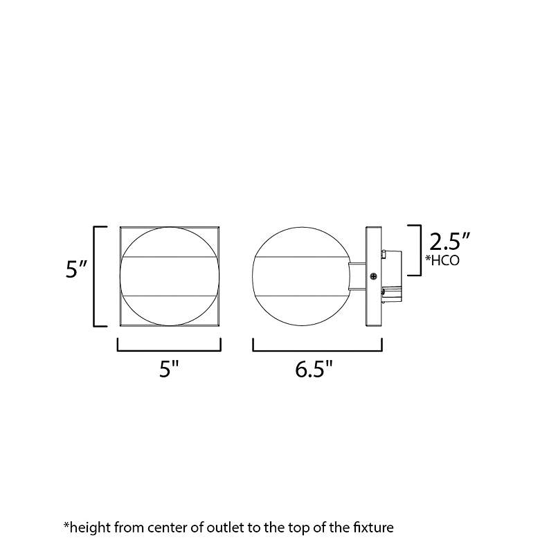 Image 6 ET2 Modular 5" High Black LED Outdoor Wall Light more views