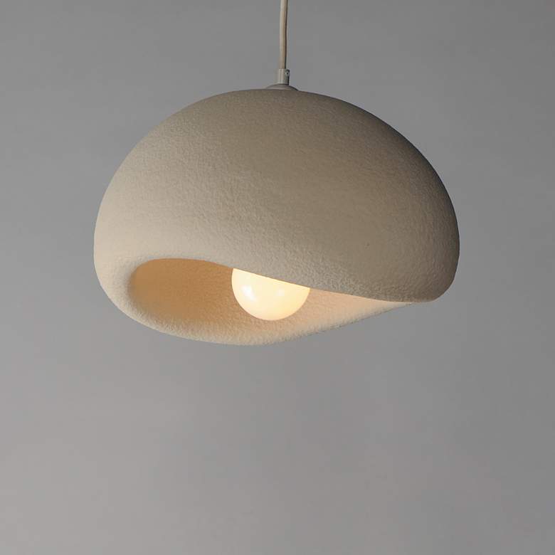 Image 2 ET2 Moeraki 15 3/4" Wide Oyster LED Pendant Light more views