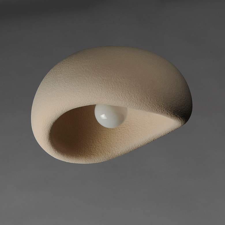 Image 3 ET2 Moeraki 16" Oyster Flush Mount W/ LED Bulb more views