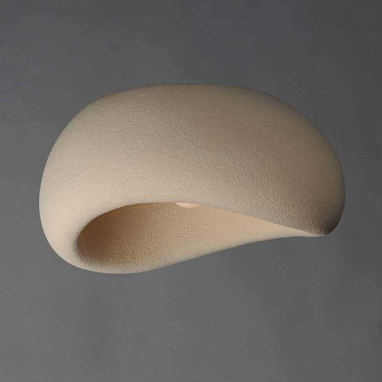 Image 2 ET2 Moeraki 20" Oyster Flush Mount W/ LED Bulb more views