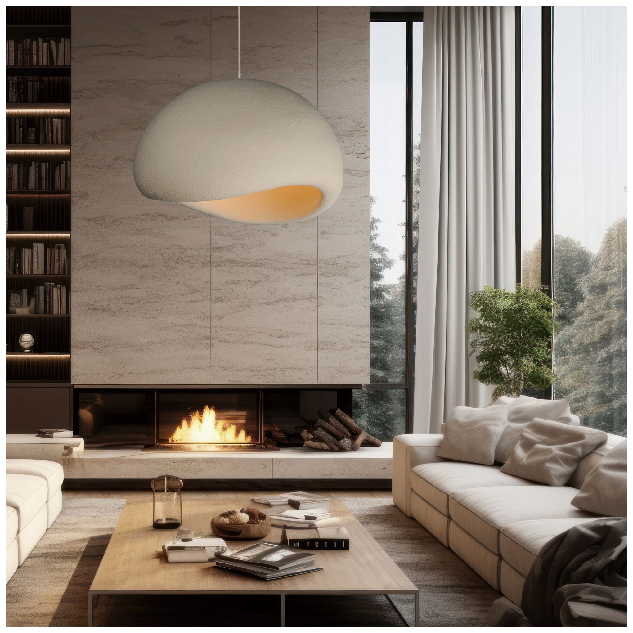 ET2 Moeraki 23 3/4" Wide Oyster LED Pendant Light
