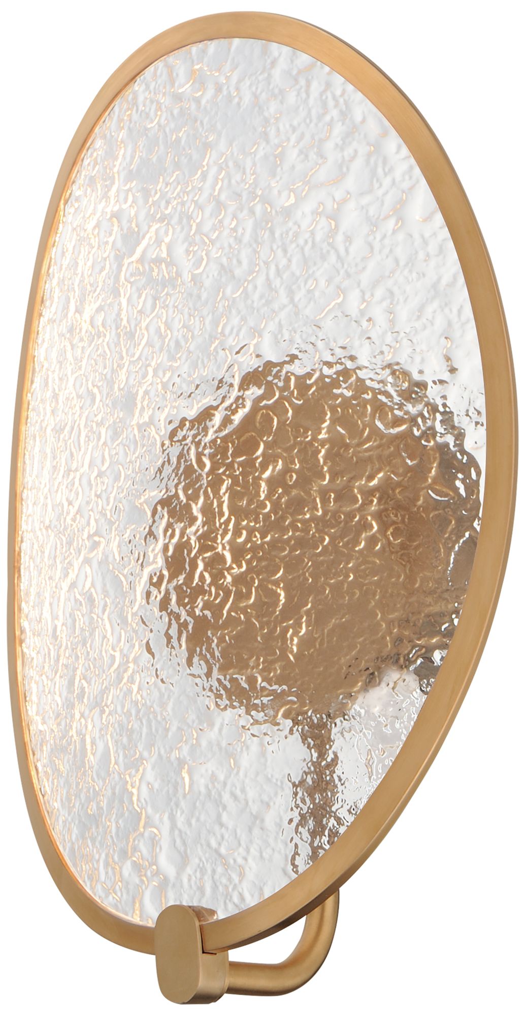Thumbnail2 of ET2 Moonscapes 13 1/2" High Brushed Champagne Wall Sconce