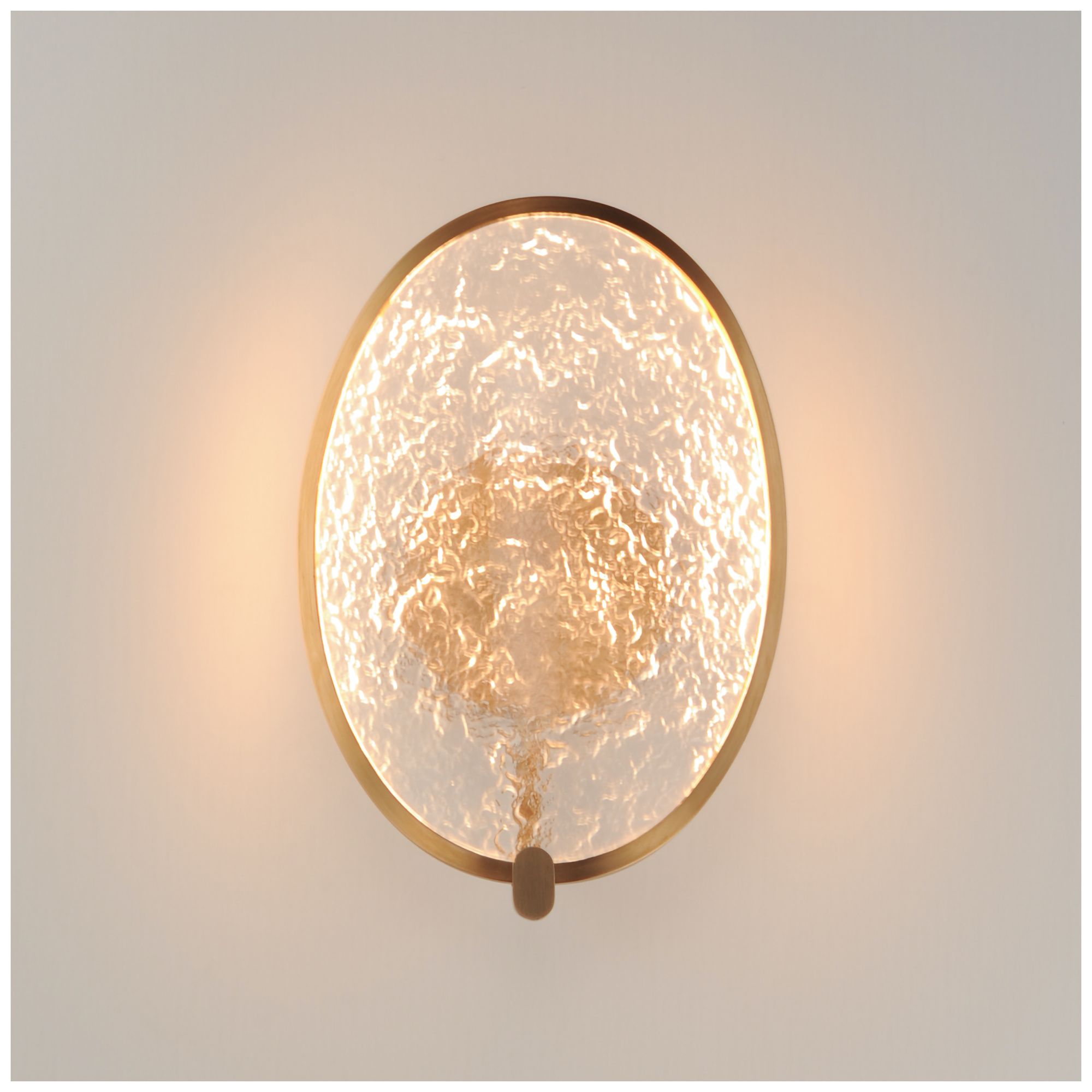 Thumbnail1 of ET2 Moonscapes 13 1/2" High Brushed Champagne Wall Sconce
