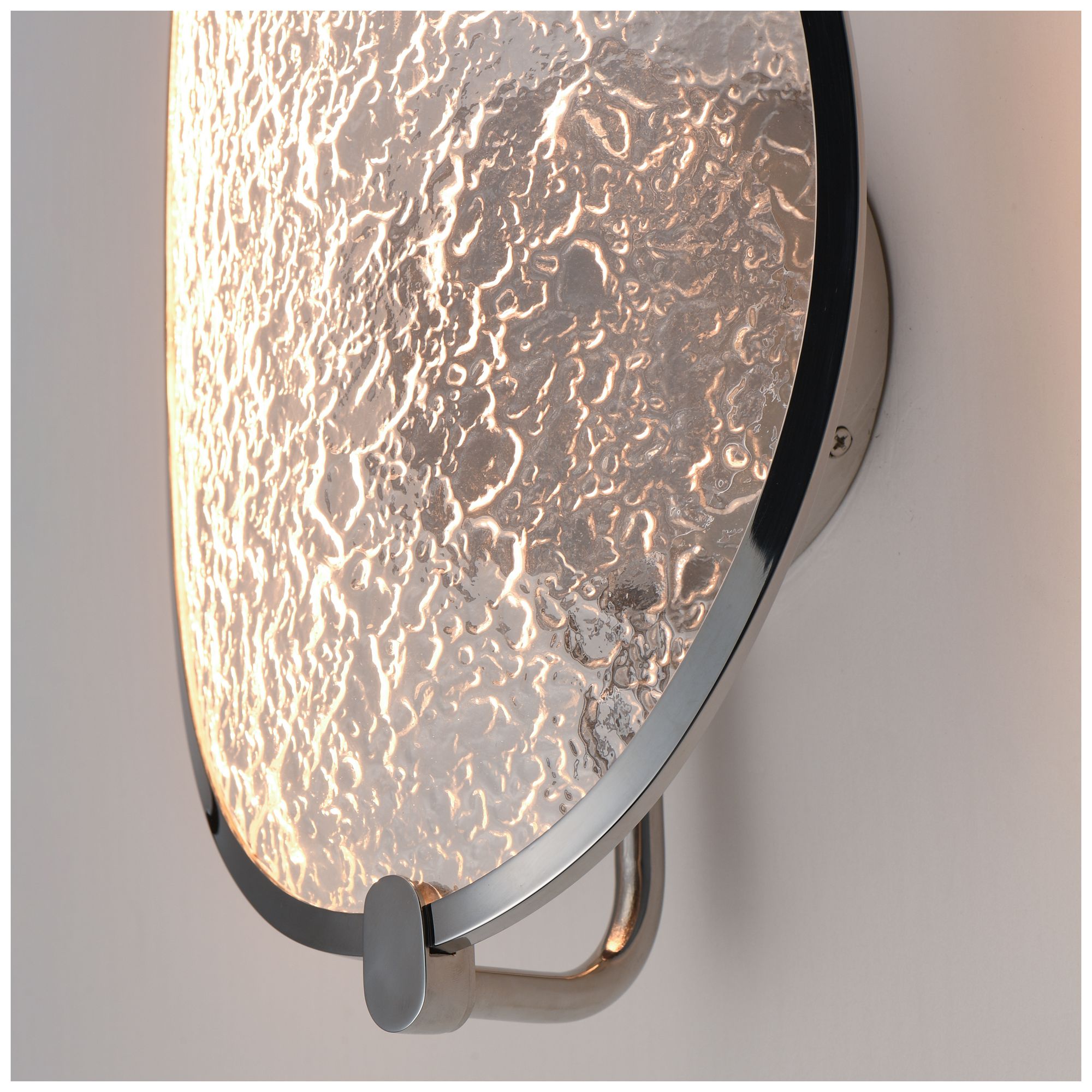 Image 6 ET2 Moonscapes 13 1/2" High Polished Chrome Wall Sconce more views