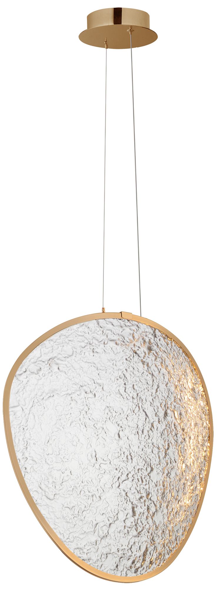 ET2 Moonscapes 17 3/4" H  Brushed Champagne Single LED Pendant