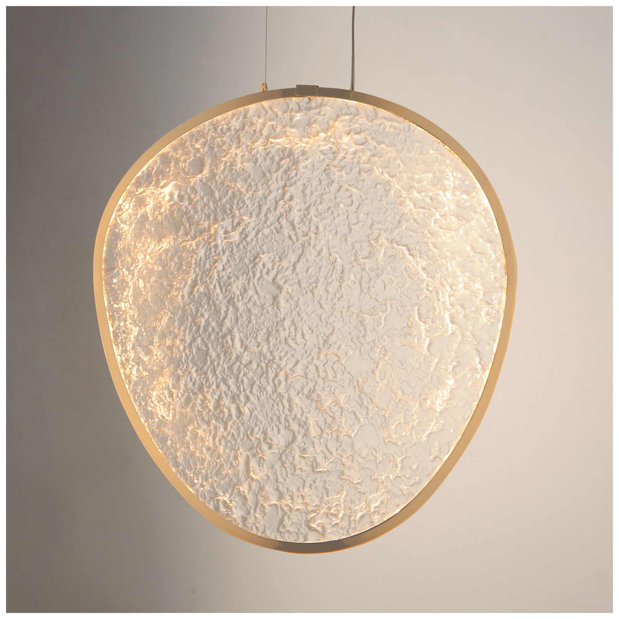 Image 5 ET2 Moonscapes 17 3/4" H  Brushed Champagne Single LED Pendant more views
