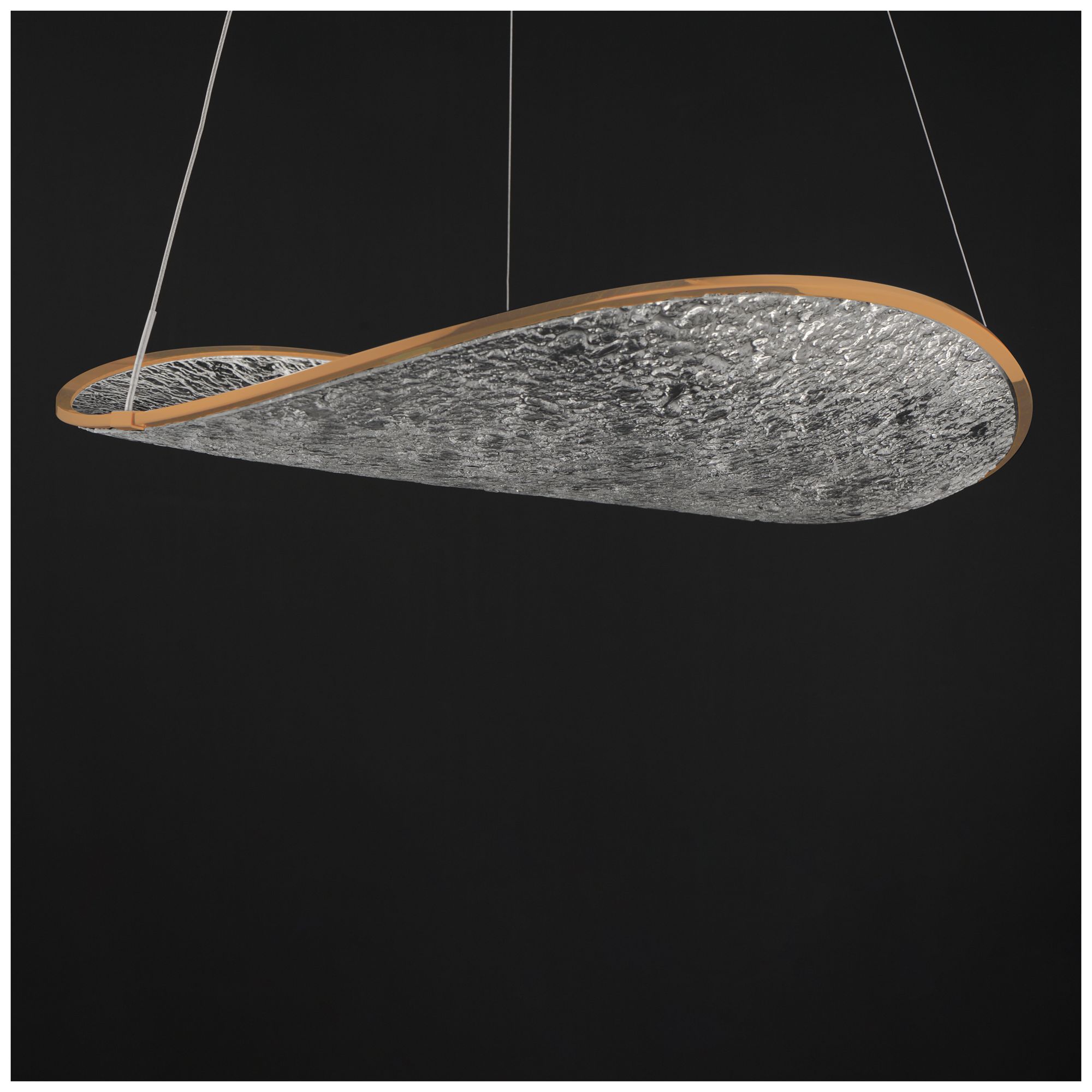 Image 3 ET2 Moonscapes 22 1/2" W Brushed Champagne Single LED Pendant more views