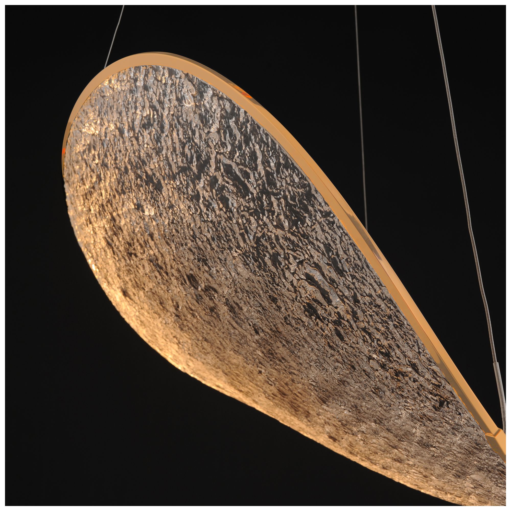 Image 4 ET2 Moonscapes 22 1/2" W Brushed Champagne Single LED Pendant more views