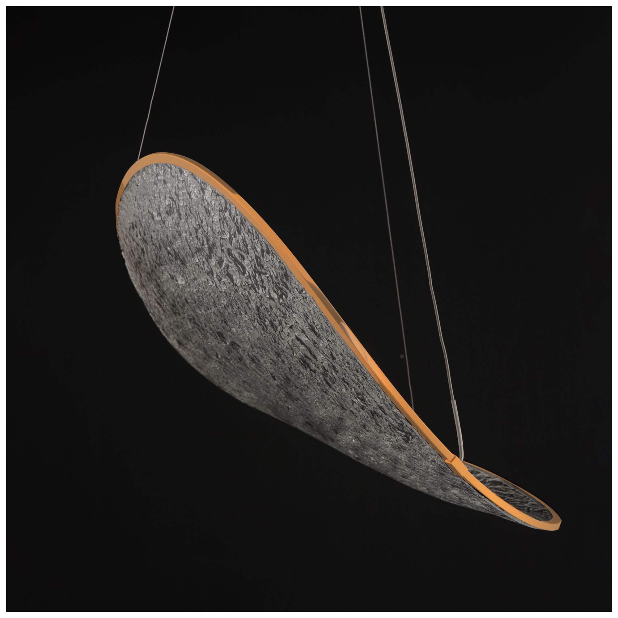 Image 5 ET2 Moonscapes 22 1/2" W Brushed Champagne Single LED Pendant more views