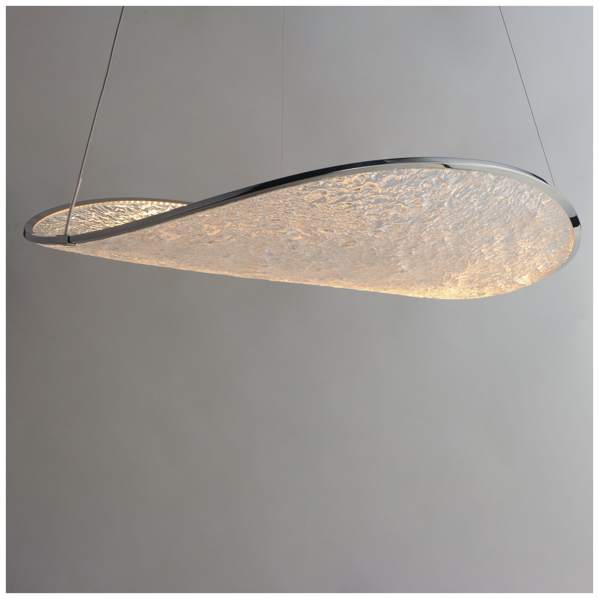 Image 3 ET2 Moonscapes 22 1/2" Wide Polished Chrome Single LED Pendant more views