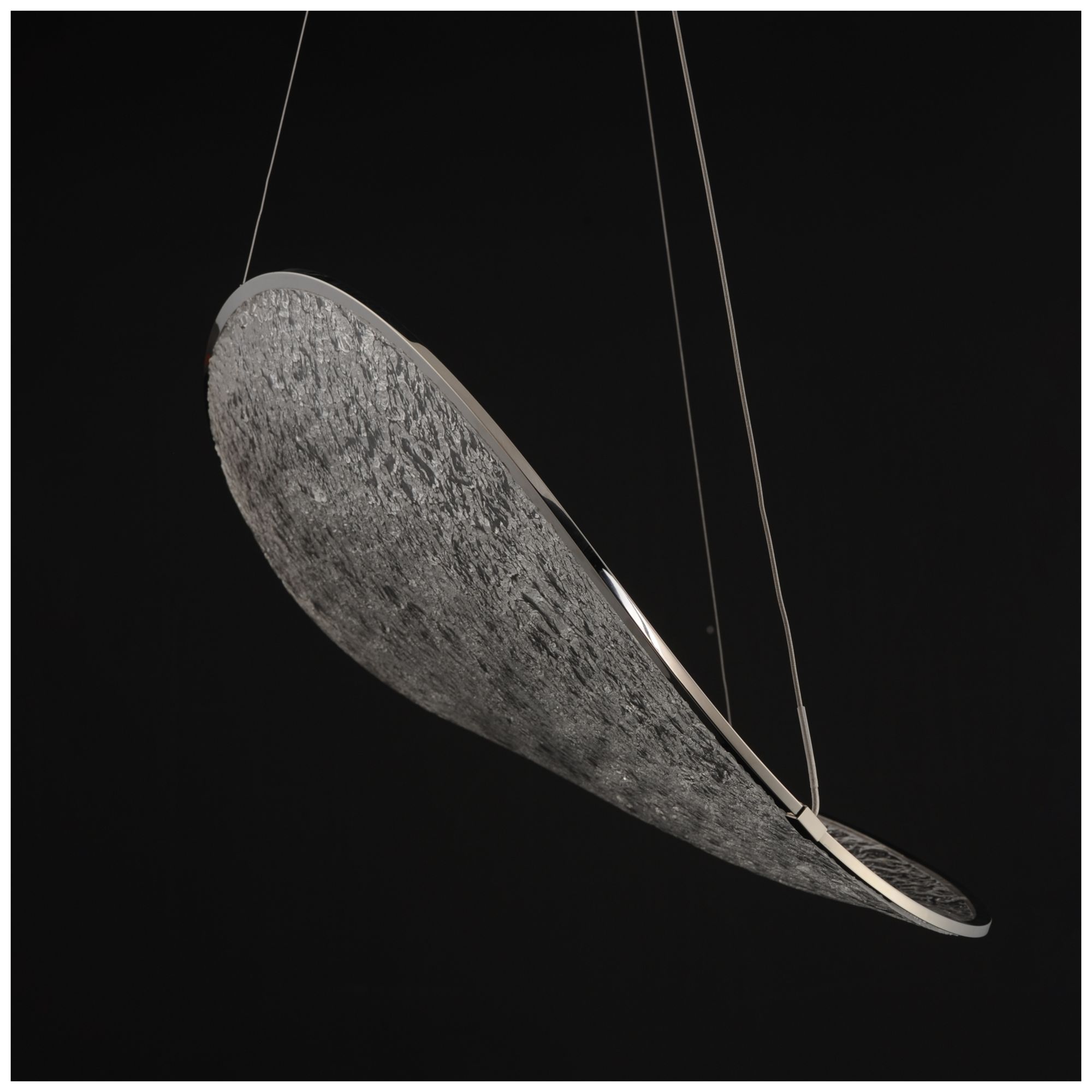 Image 4 ET2 Moonscapes 22 1/2" Wide Polished Chrome Single LED Pendant more views