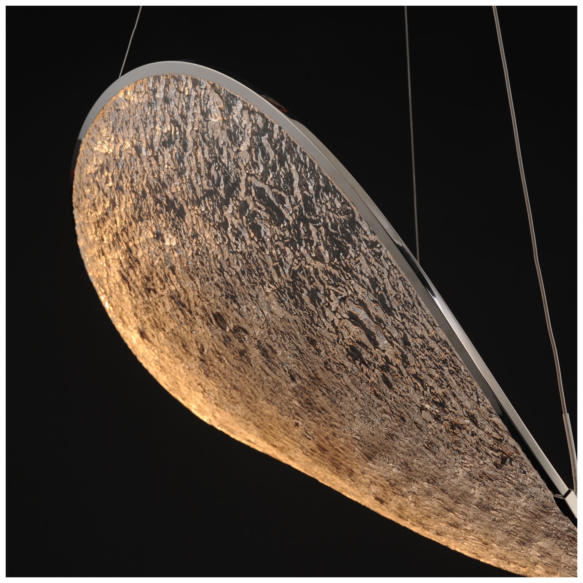 Image 5 ET2 Moonscapes 22 1/2" Wide Polished Chrome Single LED Pendant more views