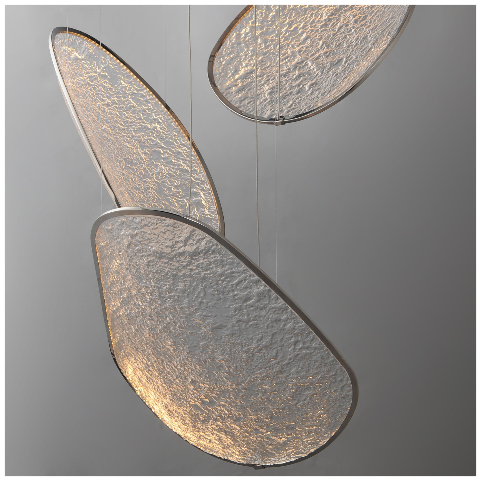 Image 3 ET2 Moonscapes 28 1/2" Wide Polished Chrome 3-Light LED Pendant more views