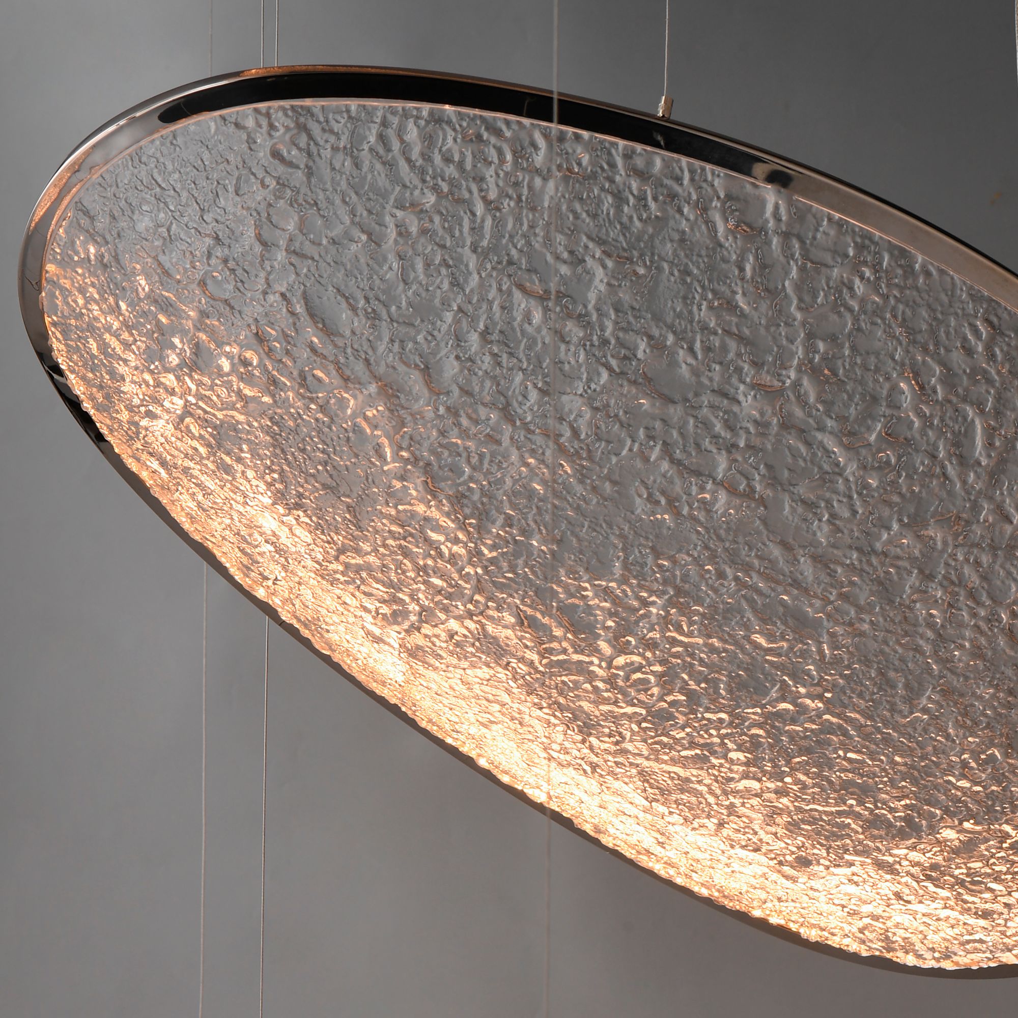 Image 5 ET2 Moonscapes 39 1/2" Wide Polished Chrome 5-Light LED Pendant more views